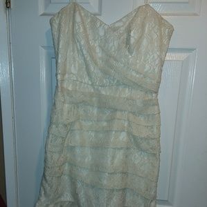 Jill Stuart Lace strapless dress